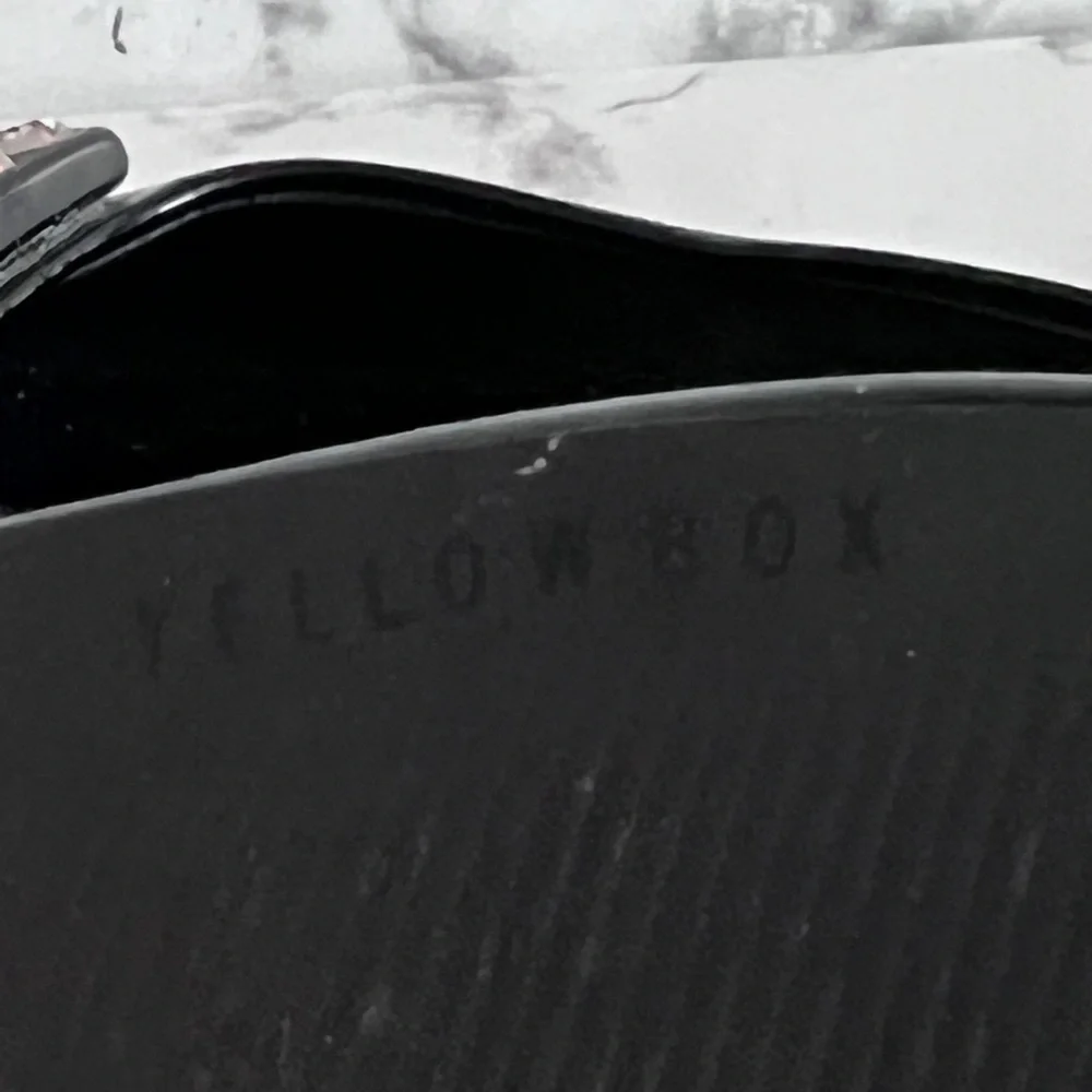 Yelllow Box Black Shiny Rhinestone Slip On Shoes size 6 - Picture 10 of 12